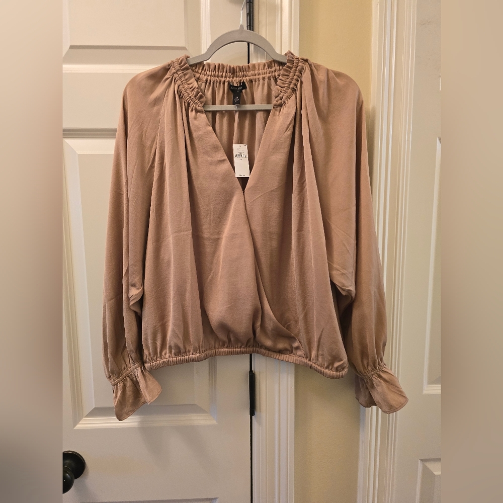 Banana Republic Taupe Blouse